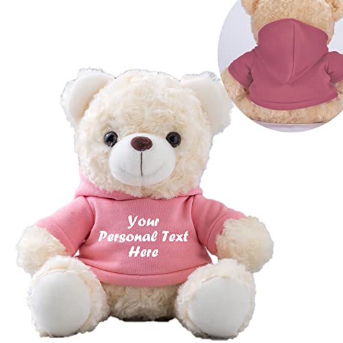 MeterBear Teddybär mit Personalisierter Text für ValentinsGeschenke für ihn Geschenke für Frauen Weihnachten Geburtstagsgeschenk ValentinsGeschenke für sie Besondere ValentinsGeschenkee (25cm) von MeterBear