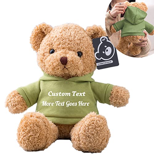 MeterBear Teddybär mit Personalisierter Text für ValentinsGeschenke für ihn Geschenke für Frauen Weihnachten Geburtstagsgeschenk ValentinsGeschenke für sie Besondere ValentinsGeschenkee (30cm) von MeterBear