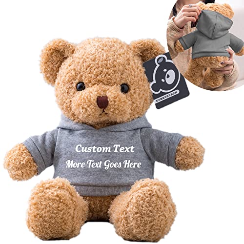 MeterBear Teddybär mit Personalisierter Text für ValentinsGeschenke für ihn Geschenke für Frauen Weihnachten Geburtstagsgeschenk ValentinsGeschenke für sie Besondere ValentinsGeschenkee (40cm) von MeterBear