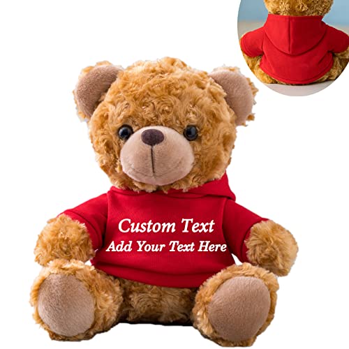 MeterBear Teddybär mit Personalisierter Text für ValentinsGeschenke für ihn Geschenke für Männer Weihnachten Geburtstagsgeschenk ValentinsGeschenke für sie Besondere ValentinsGeschenkee (20cm) von MeterBear