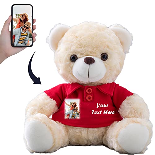 Personalisierter Geschenke Teddybär mit Text+Foto ValentinsGeschenke für sie Geschenke für Männer Weihnachten Geburtstagsgeschenk für Männer Es Mir Leid Geschenke für sie (20cm) von MeterBear