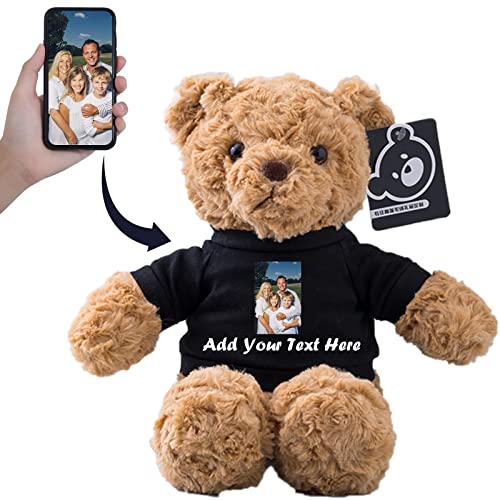 Personalisierter Geschenke Teddybär mit Text+Foto ValentinsGeschenke für sie Geschenke für Männer Weihnachten Geburtstagsgeschenk für Männer Es Mir Leid Geschenke für sie (26cm) von MeterBear