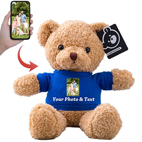 Personalisierter Geschenke Teddybär mit Text+Foto ValentinsGeschenke für sie Geschenke für Männer Weihnachten Geburtstagsgeschenk für Männer Es Mir Leid Geschenke für sie (30cm) von MeterBear