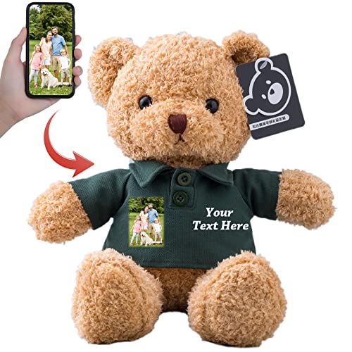 Personalisierter Geschenke Teddybär mit Text+Foto ValentinsGeschenke für sie Geschenke für Männer Weihnachten Geburtstagsgeschenk für Männer Es Mir Leid Geschenke für sie (40cm) von MeterBear