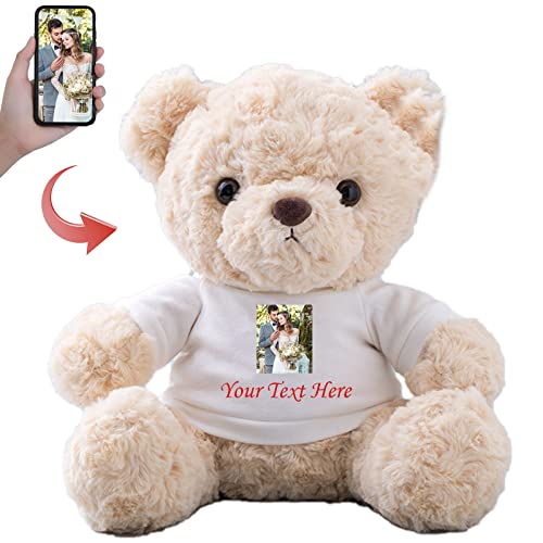 Personalisierter Geschenke Teddybär mit Text+Foto ValentinsGeschenke für sie Geschenke für Frauen Weihnachten Geburtstagsgeschenk für Männer Es Mir Leid Geschenke für sie (20 cm) von MeterBear