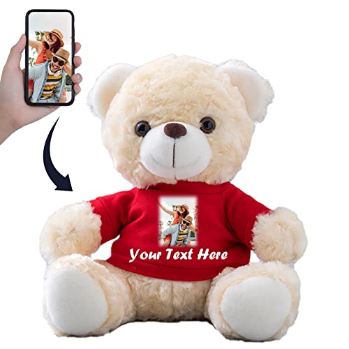 Personalisierter Geschenke Teddybär mit Text+Foto ValentinsGeschenke für sie Geschenke für Männer Weihnachten Geburtstagsgeschenk für Männer Es Mir Leid Geschenke für sie (20cm) von MeterBear