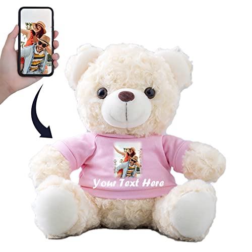 Personalisierter Geschenke Teddybär mit Text+Foto ValentinsGeschenke für sie Geschenke für Männer Weihnachten Geburtstagsgeschenk für Männer Es Mir Leid Geschenke für sie (20cm) von MeterBear