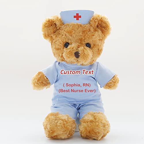 Personalisierter Geschenke Teddybär mit Text als Krankenschwester Arzt Geschenk Geschenke für Männer Weihnachten Geburtstagsgeschenk für Männer Es Mir Leid Geschenke für sie (20cm) von MeterBear