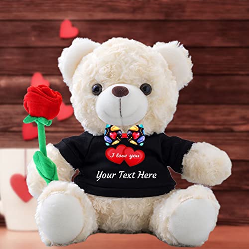 Personalisierter Geschenke Teddybär mit Text als ValentinsGeschenke für sie Geschenke für Männer Weihnachten Geburtstagsgeschenk für Männer Es Mir Leid Geschenke für sie (25cm) von MeterBear