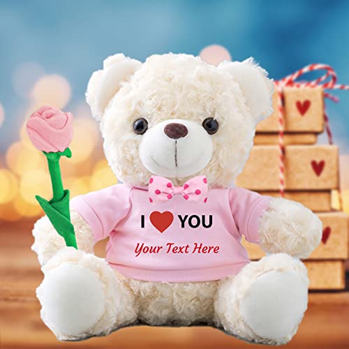 Personalisierter Geschenke Teddybär mit Text als ValentinsGeschenke für sie Geschenke für Männer Weihnachten Geburtstagsgeschenk für Männer Es Mir Leid Geschenke für sie (25cm) von MeterBear