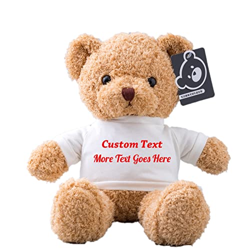 Personalisierter Geschenke Teddybär mit Text als ValentinsGeschenke für sie Geschenke für Männer Weihnachten Geburtstagsgeschenk für Männer Es Mir Leid Geschenke für sie (30cm) von MeterBear