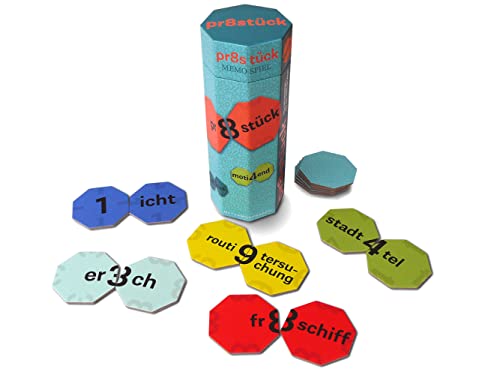 MeterMorphosen GmbH MET57946 Pr8stück – Das Memospiel mit der Zahl im Wort MeterMorphosen GmbH MET57946 Pr8stück – Das Memospiel mit der Zahl im Wort von Metermorphosen GmbH