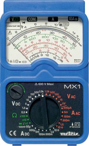 Metrix MX 1 Hand-Multimeter analog CAT III 600V von Metrix