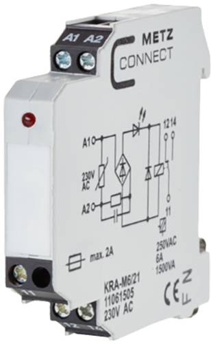 Metz Connect Koppelbaustein 230 V/AC (max) 1 Wechsler 11061505 1St. von Metz Connect