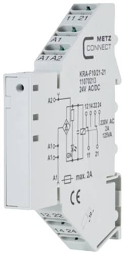 Metz Connect Koppelbaustein 24, 24 V/AC, V/DC (max) 2 Wechsler 11070213 1St. von Metz Connect