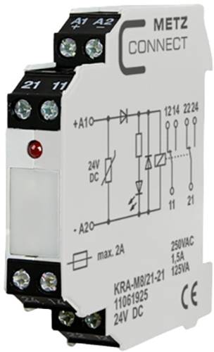 Metz Connect Koppelbaustein 24 V/DC (max) 2 Wechsler 11061925 1St. von Metz Connect