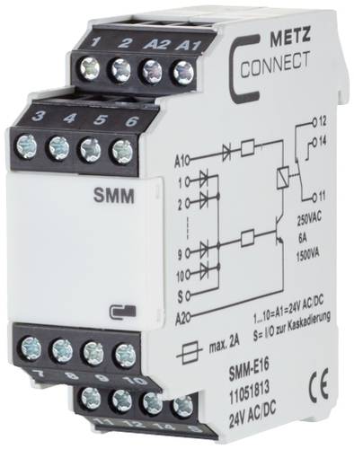 Metz Connect Sammelmeldemodul 24, 24 V/AC, V/DC (max) 1 Wechsler 11051813 1St. von Metz Connect