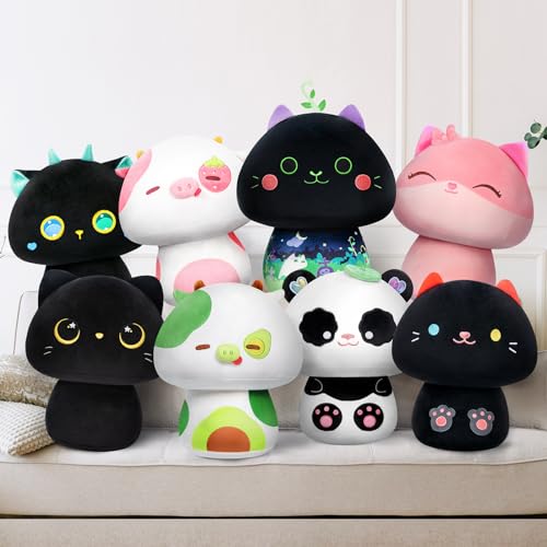 Mewaii 20CM Kuscheltier Plüschtier Kuscheltier Kawaii für Kinder Mond Augen Kuscheltier Pilzförmiges Stofftiere Weiches Wurfkissen Plüsch Kissen Stofftiere Geschenk über 3 Jahren von Mewaii