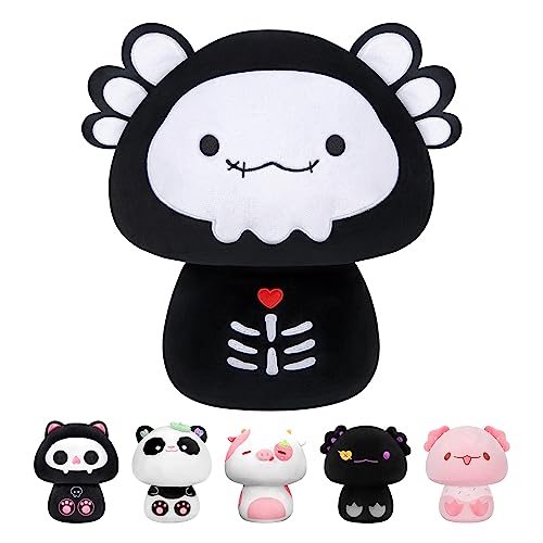 Mewaii 36CM Weiches Skelett Axolotl Pilz Gefülltes Tier Plüsch Kissen Squishy Spielzeug für Schwarz Mewaii 36CM Weiches Skelett Axolotl Pilz Gefülltes Tier Plüsch Kissen Squishy Spielzeug für Schwarz von Mewaii