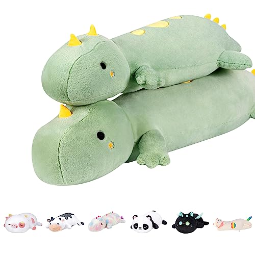 Mewaii 70CM Kuscheltiere Plüsch Kissen für Kinder Plüschtier Stofftiere Kühe Lange Kuscheltier Dinosaurier Plush Kawaii Plüschtier Ausgestopftes Spielzeug Geschenk Plüschkissen von Mewaii