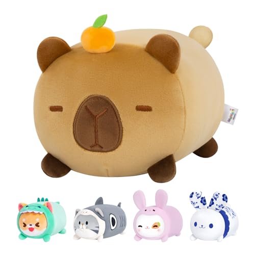 Mewaii Cute Capybara Plush Kawaii Plushies Capybara Stuffed Toy Cute Animal Plushie Soft Squishy Gifts for Kids & Girls (40 cm) von Mewaii