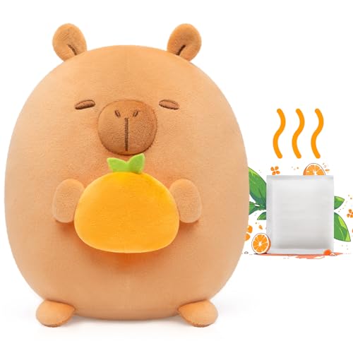 Mewaii Duft Plüschtier,Süßes Capybara Stofftier mit Orangen Duftsäckchen,Matschige Plüschtiere Kawaii Kuscheltiere Umarmendes Plüschtier,Deko Plüschtiere von Mewaii