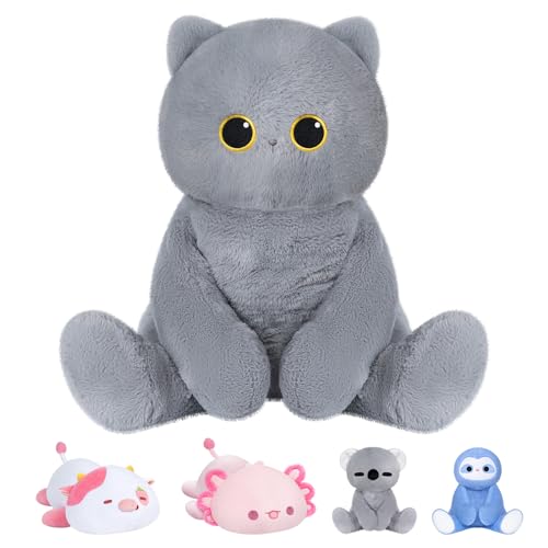 Mewaii Süßes Katze Plüsch Kawaii Plüschtiere Stofftiere Squishy Plüschtiere für Unisex Frauen und Männer von Mewaii