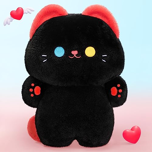 Mewaii Katzen-Plüschspielzeug, Kawaii Schwarze Katze, Stofftiere, Squishy-Puppe von Mewaii