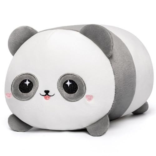 Mewaii Panda Plüschkissen 20CM Weiches Kawaii Kuscheltier für Kinder,Niedliches Panda Plüschtier,Perfektes Kuschelkissen und Geschenk von Mewaii