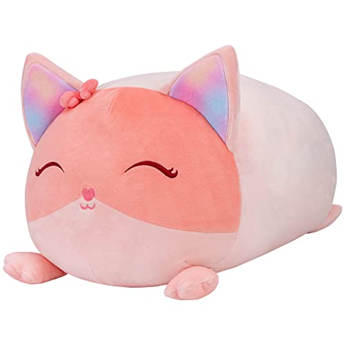 Mewaii Fuchs Kuscheltier 40CM Kawaii Stofftiere Fuchs Plüschtier Ausgestopftes Plüsch Kissen Tier Spielzeug Kuschelkissen Geschenk für Kinder Mädchen Jungen Erwachsener von Mewaii