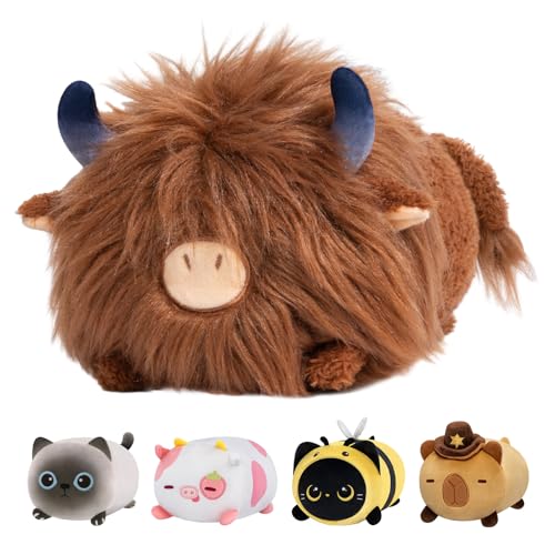 Mewaii Weiche Hochland Kuh Plüsch 40CM Kawaii Plüsch Kuh Hochland Kuh Kuschelige Plüsch Squishy Geschenke für Mädchen von Mewaii