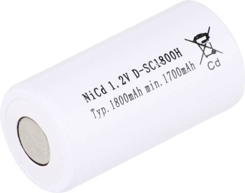 Mexcel SC1800H Spezial-Akku Sub-C hochtemperaturfähig, Flat-Top NiCd 1.2V 1800 mAh von Mexcel