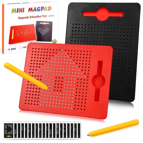 Mexgcom 2 Stück Magnetische Zeichentafel, Magnetspiel für Kinder, Magische Magnetische Zeichenbretter Mit Stift und Karte, zaubermaltafel für Kinder Familienbildung und Schulbildung (Rot + Schwarz) Mexgcom 2 Stück Magnetische Zeichentafel, Magnetspiel für Kinder, Magische Magnetische Zeichenbretter Mit Stift und Karte, zaubermaltafel für Kinder Familienbildung und Schulbildung (Rot + Schwarz) von Mexgcom