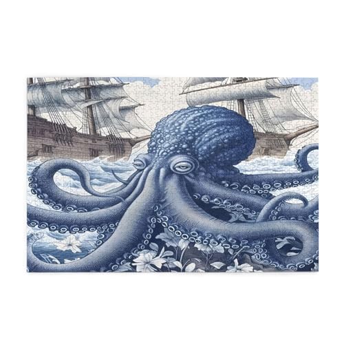Mexpekil 1000 Teile Puzzles für Erwachsene Ocean Seashake Blue Octopus Holzpuzzles Herausfordernde Puzzlespiele für Jugendliche Geschenke Mexpekil 1000 Teile Puzzles für Erwachsene Ocean Seashake Blue Octopus Holzpuzzles Herausfordernde Puzzlespiele für Jugendliche Geschenke von Mexpekil