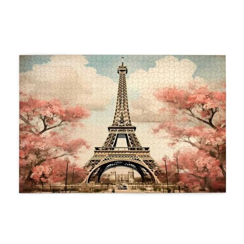 Mexpekil 1000 Teile Puzzles für Erwachsene Retro Eiffelturm Kirschblüte Holzpuzzles Herausfordernde Puzzlespiele für Jugendliche Geschenke Mexpekil 1000 Teile Puzzles für Erwachsene Retro Eiffelturm Kirschblüte Holzpuzzles Herausfordernde Puzzlespiele für Jugendliche Geschenke von Mexpekil