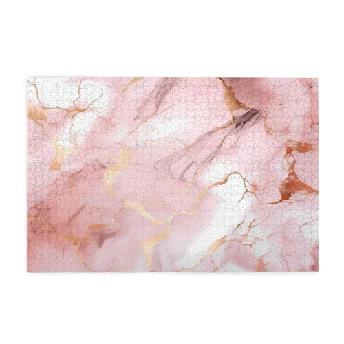 Mexpekil 1000 Teile Puzzles für Erwachsene Rosa Rose Gold Marmor Druck Holzpuzzles Herausfordernde Puzzlespiele für Jugendliche Geschenke Mexpekil 1000 Teile Puzzles für Erwachsene Rosa Rose Gold Marmor Druck Holzpuzzles Herausfordernde Puzzlespiele für Jugendliche Geschenke von Mexpekil