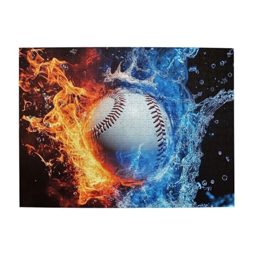 Mexpekil Baseball Flying 500 Teile Puzzle für Erwachsene Holzpuzzles Erwachsene Puzzle Lernspiele für Erwachsene Geschenke Wohnkultur von Mexpekil