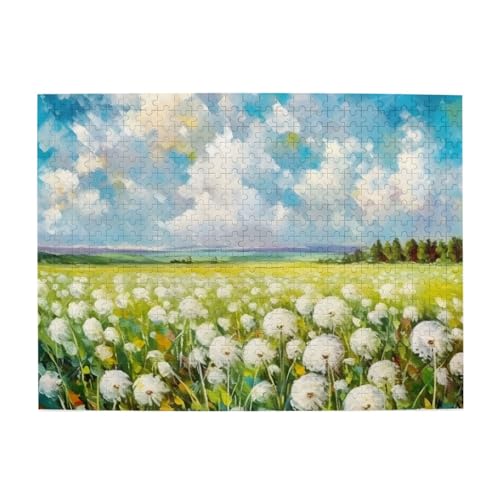 Mexpekil Flowers Sky 500 Teile Puzzles für Erwachsene Holzpuzzles Erwachsene Puzzle Lernspiele für Erwachsene Geschenke Wohnkultur von Mexpekil