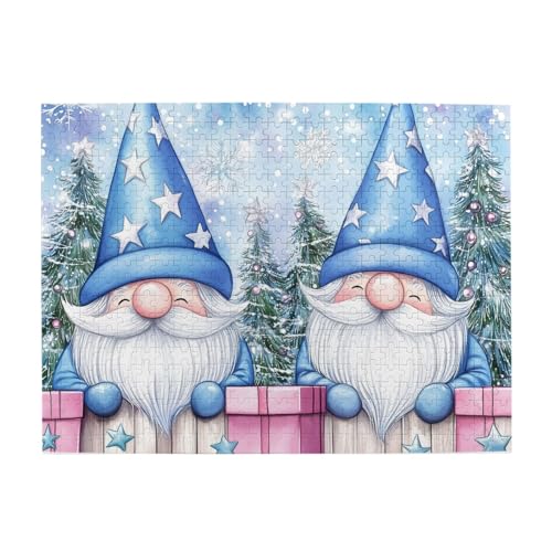 Mexpekil Niedliche Zwerge Weihnachten 500 Teile Puzzle für Erwachsene Holzpuzzles Erwachsene Puzzle Lernspiele für Erwachsene Geschenke Wohnkultur von Mexpekil