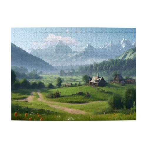 Mexpekil Scenery Nature 500 Teile Puzzle für Erwachsene Holzpuzzles Erwachsene Puzzle Lernspiele für Erwachsene Geschenke Wohnkultur von Mexpekil