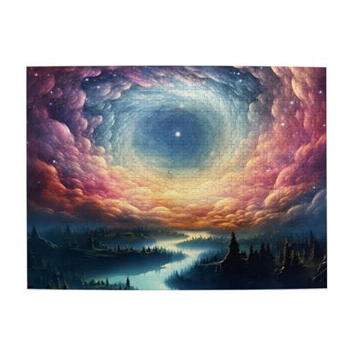 Mexpekil Space Magic 500 Teile Puzzles für Erwachsene Holzpuzzles Erwachsene Puzzle Lernspiele für Erwachsene Geschenke Wohnkultur von Mexpekil