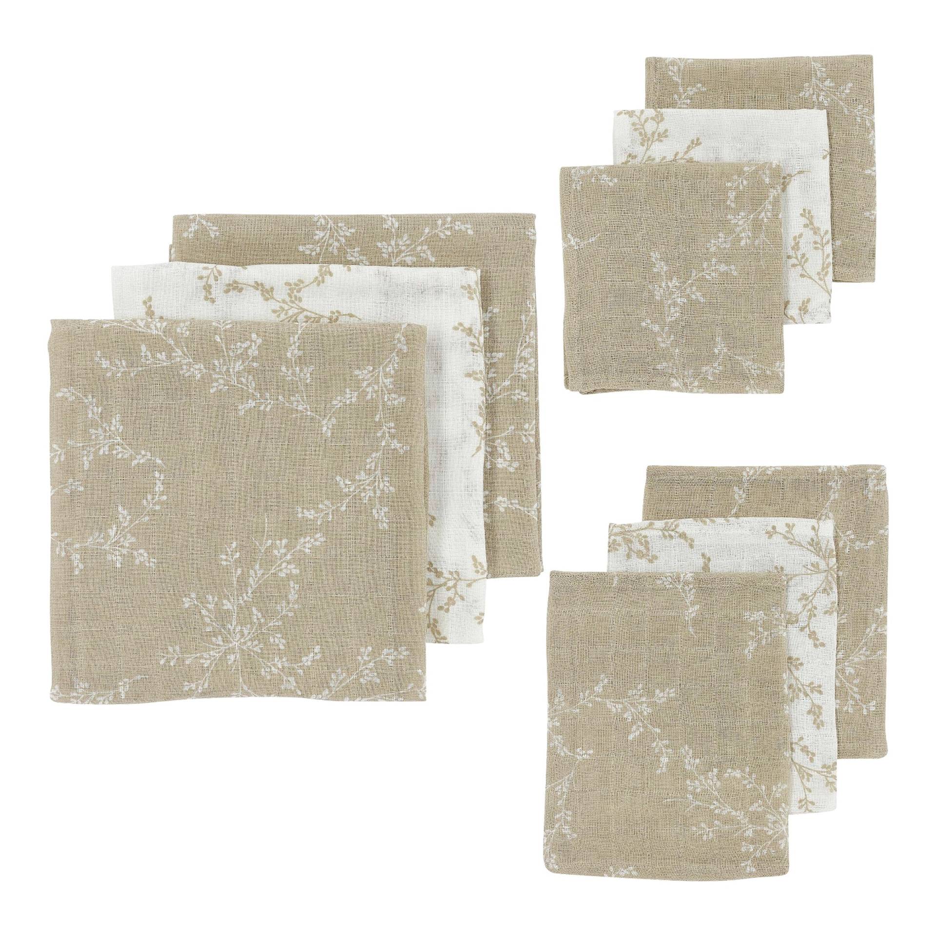 Meyco Baby 9-tlg. Starterset mit Mullwindeln, Spucktücher und Waschlappen beige Meyco Baby 9-tlg. Starterset mit Mullwindeln, Spucktücher und Waschlappen beige von Meyco Baby