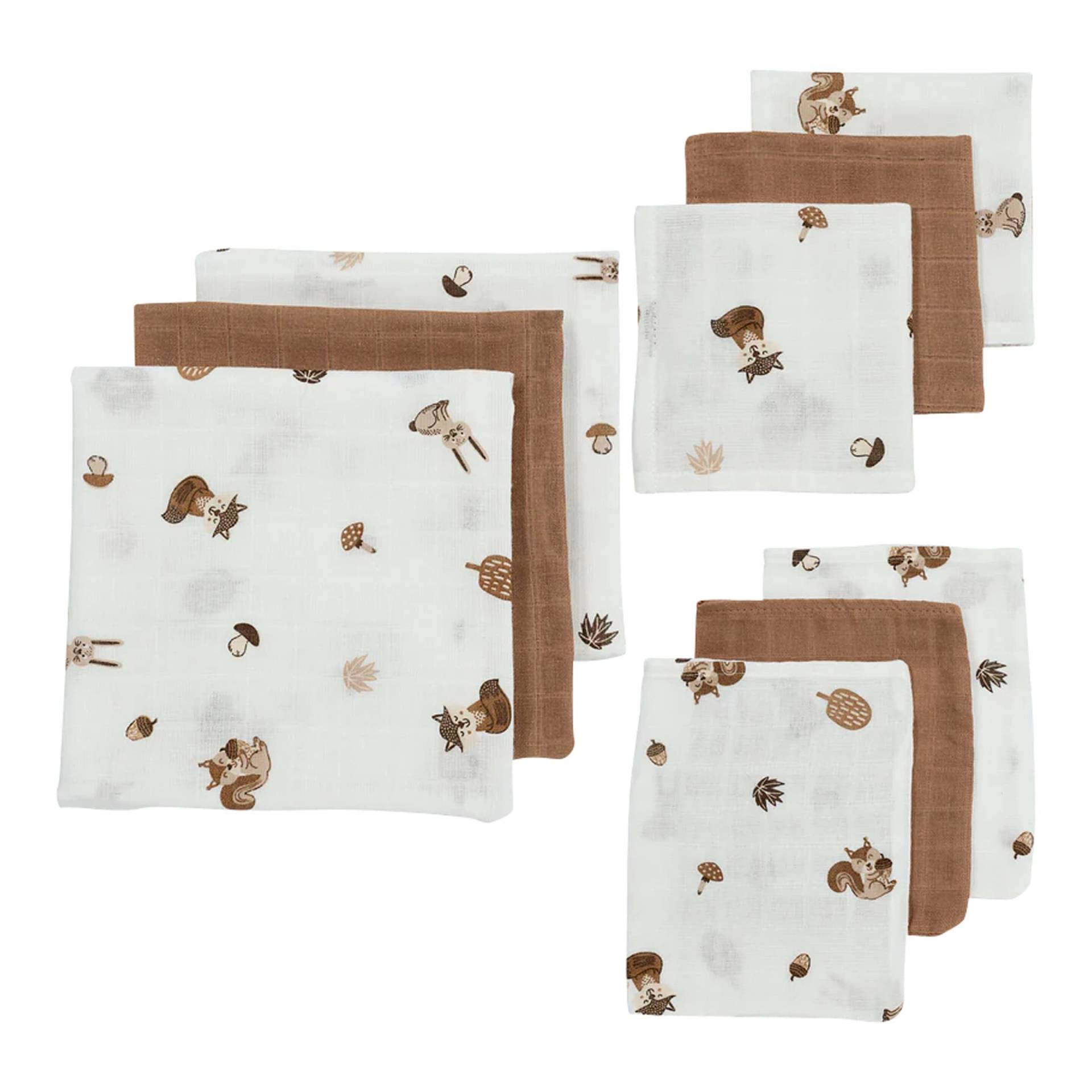 Meyco Baby 9-tlg. Starterset mit Mullwindeln, Spucktücher und Waschlappen beige Meyco Baby 9-tlg. Starterset mit Mullwindeln, Spucktücher und Waschlappen beige von Meyco Baby