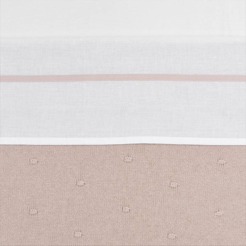 Meyco Crib Sheet White with Piping - 100x150 cm. - 100x150 von Meyco