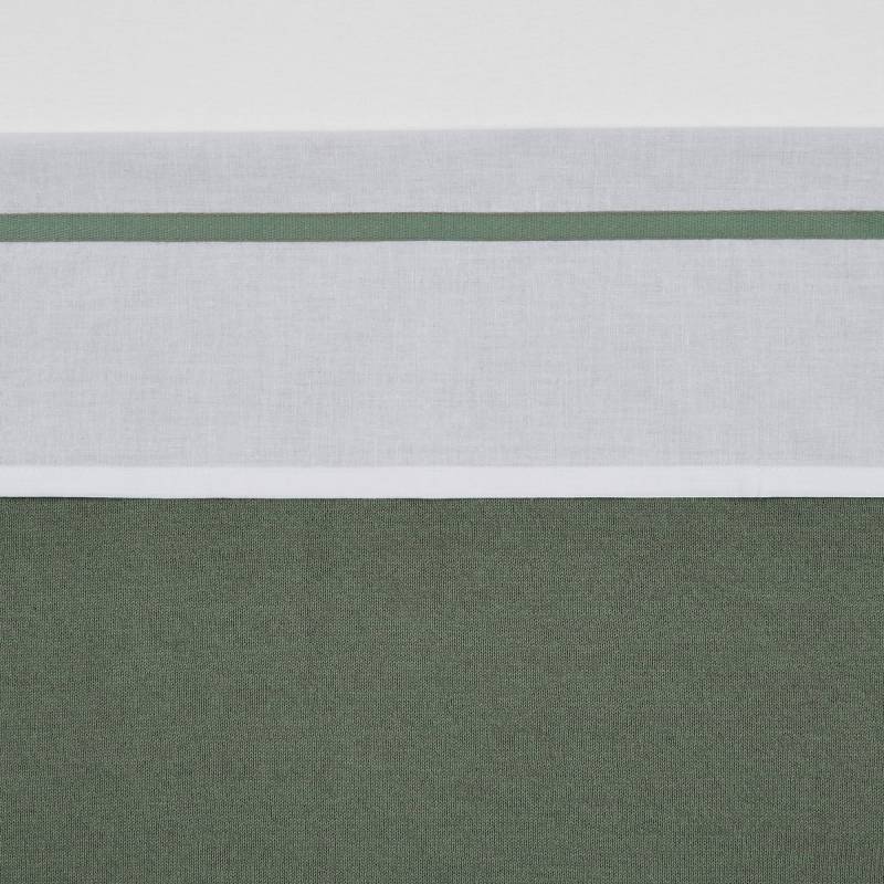 Meyco Crib Sheet White with Piping - 100x150 cm. - 100x150 von Meyco