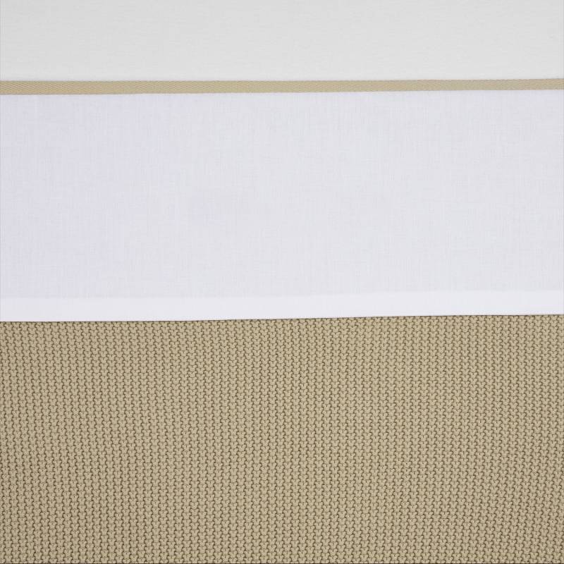 Meyco Crib Sheet White with Piping - 100x150 cm. - 100x150 von Meyco