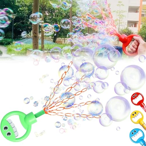 32-Hole Smiley Face Bubble Wand, 2024 New Five-Claw Bubble Wand Toy, 32-Hole Smiley Face Bubble Wand Toy, Suitable for Summer Toy Parties, Outdoor Activities, Birthday Gifts-Green von MezHi