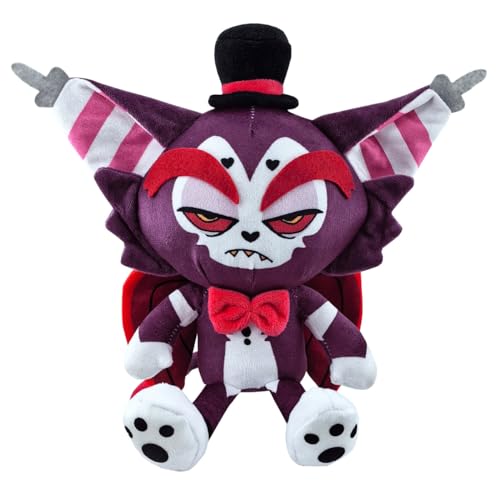 MezHi Hazbin Hotel Plush, New 11 In Husk Hotel Plush Angel Dust Plush Cat Toy Devil Plush Cat，Plush Doll Soft Plush Stuffed Pillow Doll for Tv Fans, Gift for Boys and Girls-Husk-C von MezHi