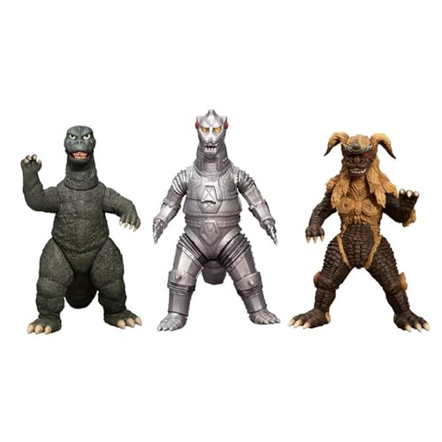 Mezco Godzilla vs Mechagodzilla 3er-Set (1974) Actionfigur Deluxe Boxed Set aus Kunststoff von Mezco