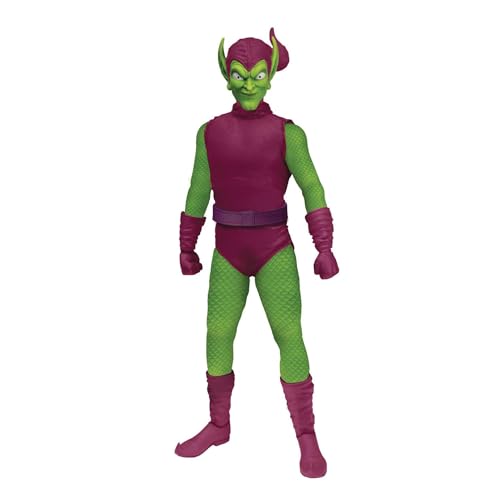 Mezco Marvel Green Goblin Action- Figur One:12 Deluxe Edition Detailreiche Actionfigur aus Kunststoff von Mezco